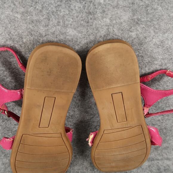 Classified Shoes Womens 7 Sandals Flats Casual Pink Buckle Strap Strappy - Picture 9 of 9